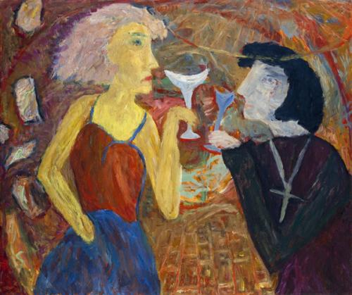 20a.-Woman-and-monk-76x90cm-2009